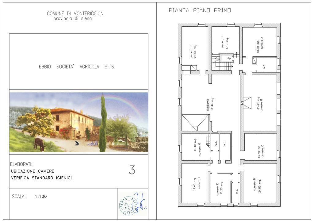 Agriturismo Biologico Ebbio Villa Monteriggioni Exteriör bild